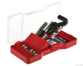 Zestaw do naprawiania gwintów zakres: M10 x 1.5 Recoil Wkładki M10 (x10), magnetyczne narzędzie do zrywania trzpienia,