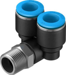 Złączka pneumatyczna Wciskane 12 mm Wciskane 12 mm Festo Adapter gwintowany rozgałęźny