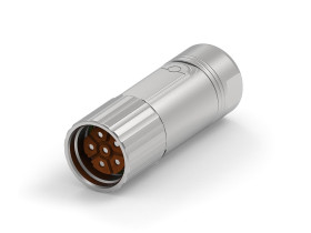 Złącze wielostykowe przemysłowe 6-pinowe, panelowe Wtyczka TE Connectivity