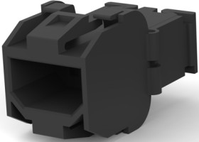 Insulating housing, 2 pole, polyester, black, 928193-1