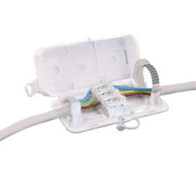 DEBOX SL In-line Connector Box with 4 Pole Screwless Terminal Block HYLEC DEKSB-003