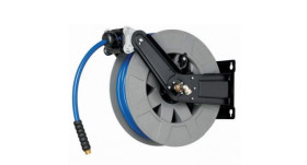 Bęben do nawijania węży, śr. wew. węża: 10mm, śr. szpuli: 14mm, 20 barów, Montaż ścienny, 18m