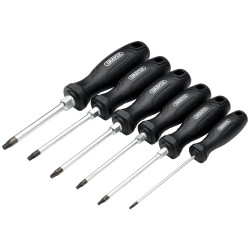 Draper 13586 TX-STAR® Tamperproof Hard Grip S/Driver Set 6 Pcs