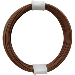 Donau 110-8 Elektronik 1-Wire 0.04 mm&#xB2; Brown 10m Plastic Insulated
