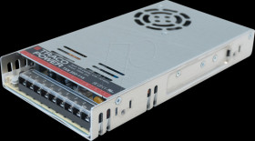 TXN 350-148 AC/DC power supply, 350 W, 90-264 VAC, 48 VDC/7.4 A, metal case