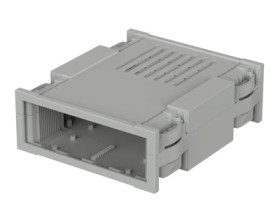 ABS enclosure kit, (L x W x H) 174 x 196.9 x 65.2 mm, light gray (RAL 7035), IP30, 68320091.MT1