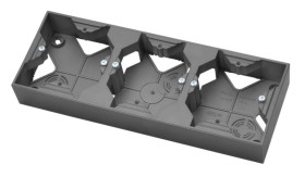ARIA Puszka instalacyjna potrójna szary mat PNP-3U/70