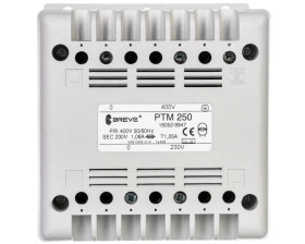 Transformator 1-fazowy separacyjny PTM 250 400/230V 1,08A, na szynę DIN, IP21, Ta 40, 16052-9947