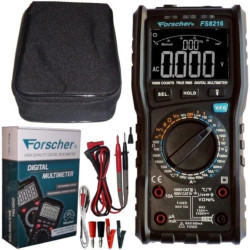 Miernik uniwersalny z pomiarem True RMS multimetr cyfrowy z wyświetlaczem LCD FORSCHER FS8216