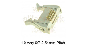 10 Pole right-angle Latched IDC Plug (471-109) - RS