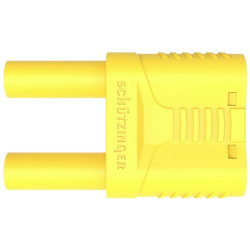 Sch&#xFC;tzinger SKURZ 6100/19-4 IG 2MB Ni/GNGE Safety Shorting Plug Green-Yellow 1pc