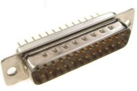 DMS-25-W Wtyk szufladowy do druku prosty 25 pin