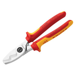 Knipex 95 16 200 SB VDE Cable Shears with Twin Cutting Edge 200mm