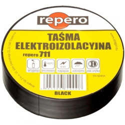 Taśma izolacyjna PVC 25mm x 20m Repero 711 czarna