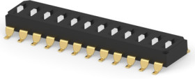 DIP switche, Off-On, 12 pole, straight, 0.025 A/24 VDC, 1-2319847-1