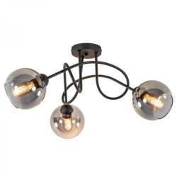 Lampa sufitowa czarna nowoczesna RING E27 max.60W