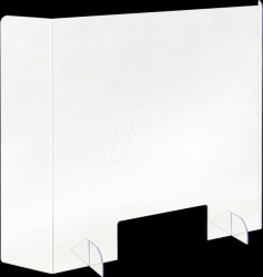 TP700-700 C-120 Sneeze guard, Corner 120, 700 x 700