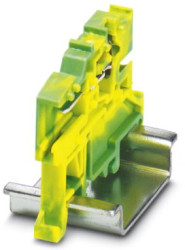 COMBI jack, spring balancer connection, 0.08-4.0 mm², 1 pole, 24 A, 6 kV, green, 3042341