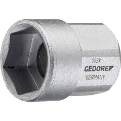 Gedore 2225948 Socket Wrench Insert 1/2&quot; short 19 mm
