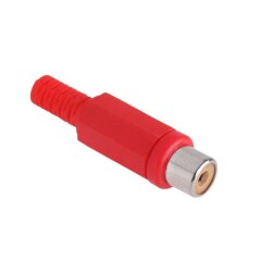 GNIAZDO RCA / CHINCH NA KABEL CZERWONE