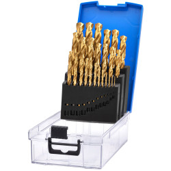Draper 08886 HSS Titanium Nitride Coated Drill Bit Set (25 Piece)