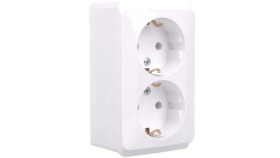 Prima Gniazdo Podwójne Z/U Schuko Białe Prima Wde001048