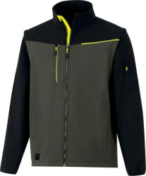 Softshell 2 w 1, 2 warstwy laminowane, kolor Khaki-czarny, rozmiar: XXL, SOCCIKAXX