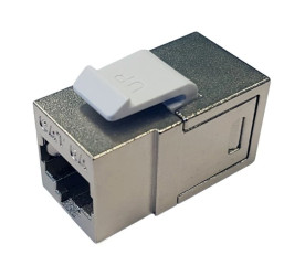 Łącznik panelowy CAT6A STP 8p8c RJ45/RJ45 KRJ45/6AS-SH
