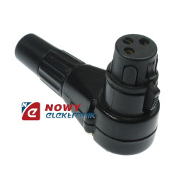 Gniazdo mikrof. 3 pin kątowe