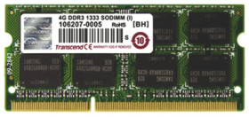 RAM, 4 GB, DDR3, moduł: PC3-10600, gniazdo: SODIMM, 1.5V