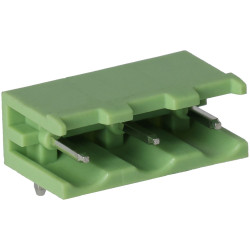 TruConnect 211866 7.62mm 3 Way 15A 300V Header Right Angle Side Entry Open