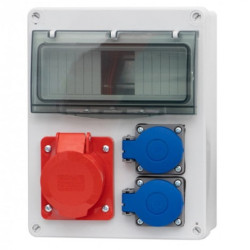 Rozdz 8xS Gn.32/5 230Vx2 IP44 F-ELEKTRO F3.0076