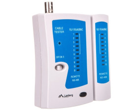 Tester kabli RJ-45, RJ-11, RJ-12, koncentrycznych NT-0401 (nie zawiera baterii)
