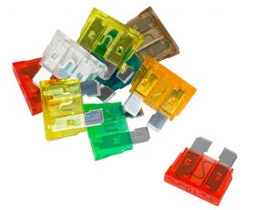 Zestaw bezpieczników samochodowych 5-30A (10szt)