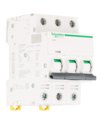 Wyłącznik nadprądowy MCB, Typ D, 3-biegunowy, 20A, 440V, 100 → 133V, na szynę DIN, Schneider Electric, iC60H