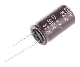 Kondensator 82μF 450V dc Radialny, Otwór przelotowy CHEMI-CON roztaw: 7.5mm 18 x 31.5mm