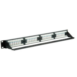 VALUE PatchPanel Kat.6a 24-Portowy UTP szary
