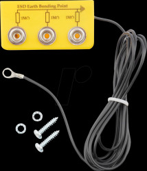 9-359-1 ESD ground box, 3x push button 10 mm, with cable