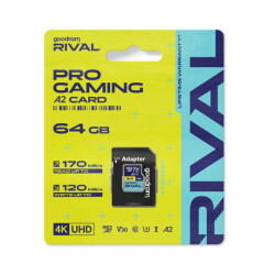 Karta pamięci Goodram RIVAL M2AA microSD 64GB 120MB/s klasa A2 V30 z adapterem