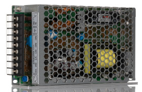 Zasilacz impulsowy nap. wyjściowe: 5V dc 80W 4 A, 9 A 2 -wyjścia nap. wejściowe: 88 → 264V ac Montaż w obudowie