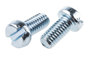 Śruby maszynowe M6 łeb z łbem walcowym Stalowe długość 12.0mm skok 1.0mm