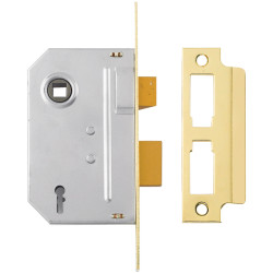 Yale Locks PM246 Internal 2 Lever Mortice Sashlock Polished Brass 80mm 3in