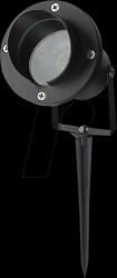 7572 Garden spotlight, GU10 socket, black, IP65