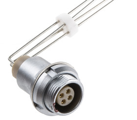 Złącze wielostykowe przemysłowe 4-pinowe, panelowe Gniazdo LEMO