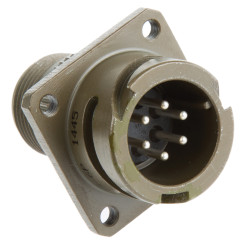 Złącze 6-pinowe Żeński Amphenol Limited Męski Montaż ścienny MIL-DTL-5015 rozmiar 14S