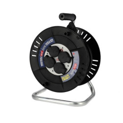 Przedłużacz bębnowy 4-gniazdowy IP44, czarny, 3X1,5mm 40m HOROZ ELECTRIC