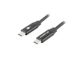 KABEL USB-C M/M 2.0 1M CZARNY PREMIUM QC 4.0 PD LANBERG
