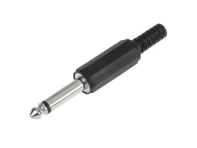 Wtyk JACK 6.3mm mono plastikowy