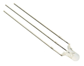 Red/Green Tri-Colour 3mm LED Clear Lens