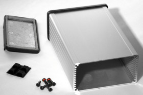 Aluminum RF enclosure, (L x W x H) 120 x 104 x 55 mm, natural, IP54, 1457N1602E
